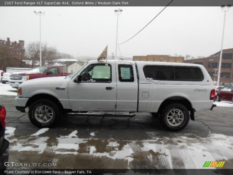 Oxford White / Medium Dark Flint 2007 Ford Ranger XLT SuperCab 4x4