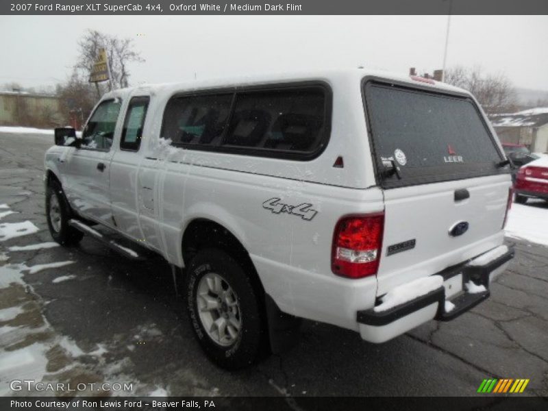 Oxford White / Medium Dark Flint 2007 Ford Ranger XLT SuperCab 4x4