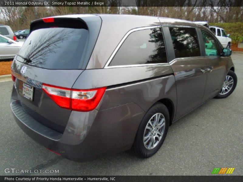 Smoky Topaz Metallic / Beige 2011 Honda Odyssey EX