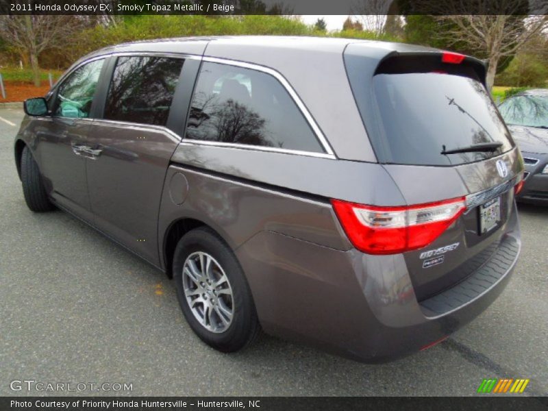 Smoky Topaz Metallic / Beige 2011 Honda Odyssey EX