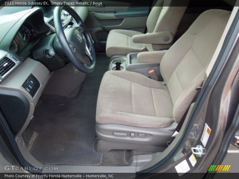 Smoky Topaz Metallic / Beige 2011 Honda Odyssey EX