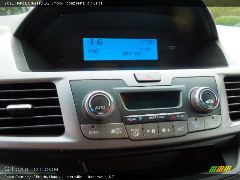Smoky Topaz Metallic / Beige 2011 Honda Odyssey EX