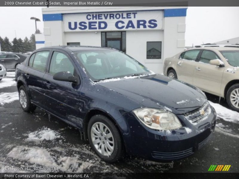 Imperial Blue Metallic / Gray 2009 Chevrolet Cobalt LS Sedan