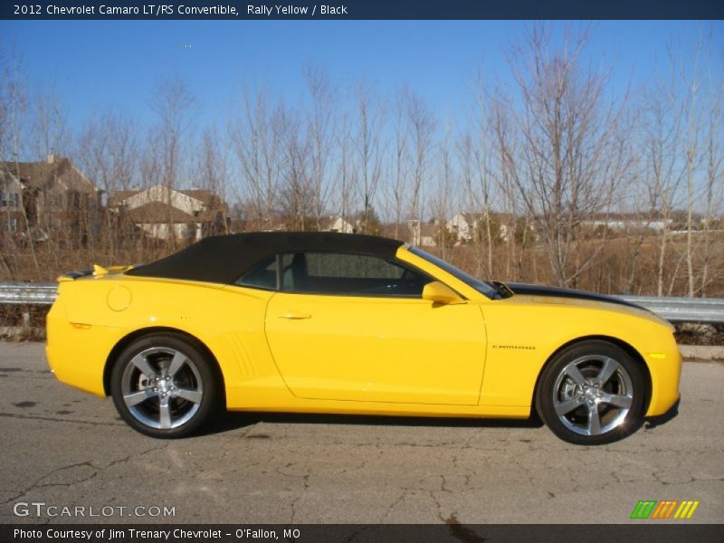 Rally Yellow / Black 2012 Chevrolet Camaro LT/RS Convertible