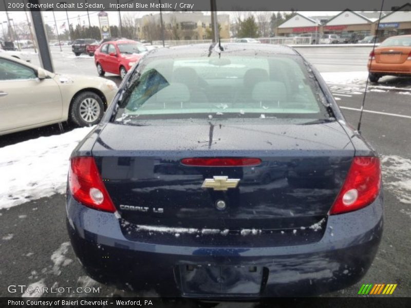 Imperial Blue Metallic / Gray 2009 Chevrolet Cobalt LS Sedan