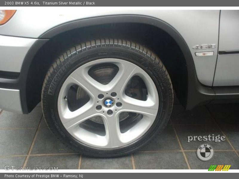 Titanium Silver Metallic / Black 2003 BMW X5 4.6is