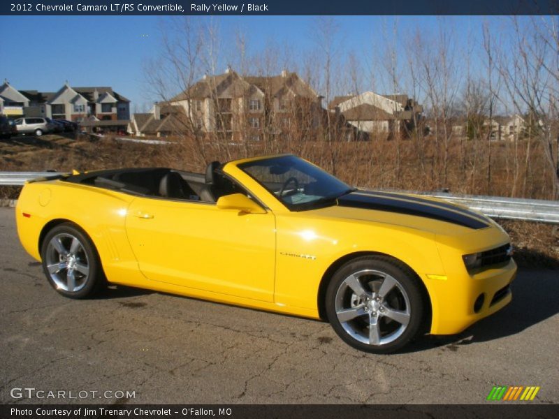 Rally Yellow / Black 2012 Chevrolet Camaro LT/RS Convertible