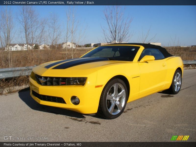 Rally Yellow / Black 2012 Chevrolet Camaro LT/RS Convertible