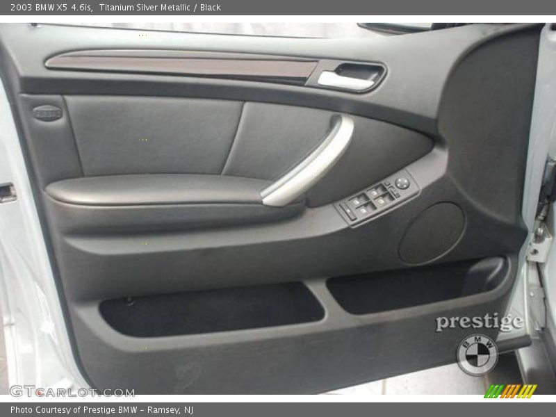 Titanium Silver Metallic / Black 2003 BMW X5 4.6is