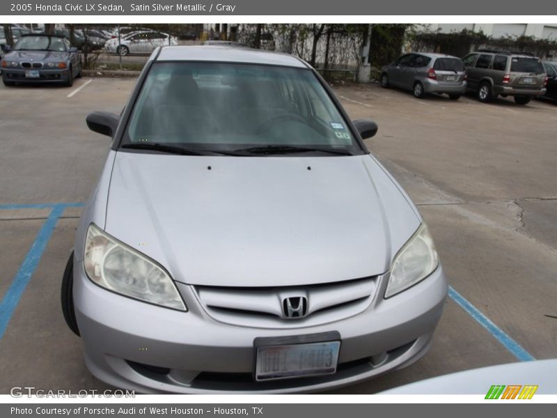 Satin Silver Metallic / Gray 2005 Honda Civic LX Sedan