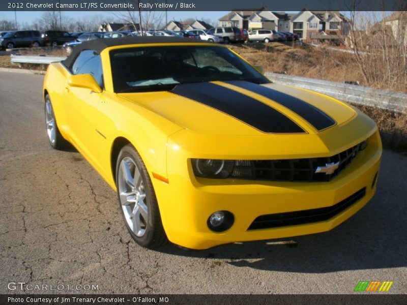 Rally Yellow / Black 2012 Chevrolet Camaro LT/RS Convertible