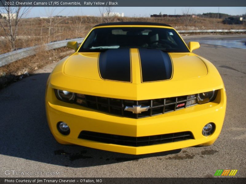 Rally Yellow / Black 2012 Chevrolet Camaro LT/RS Convertible