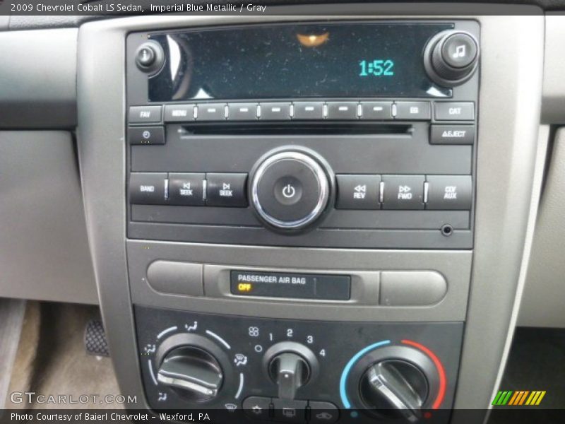 Imperial Blue Metallic / Gray 2009 Chevrolet Cobalt LS Sedan