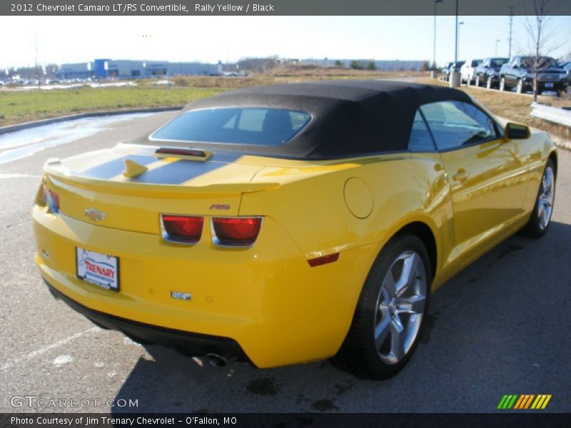 Rally Yellow / Black 2012 Chevrolet Camaro LT/RS Convertible