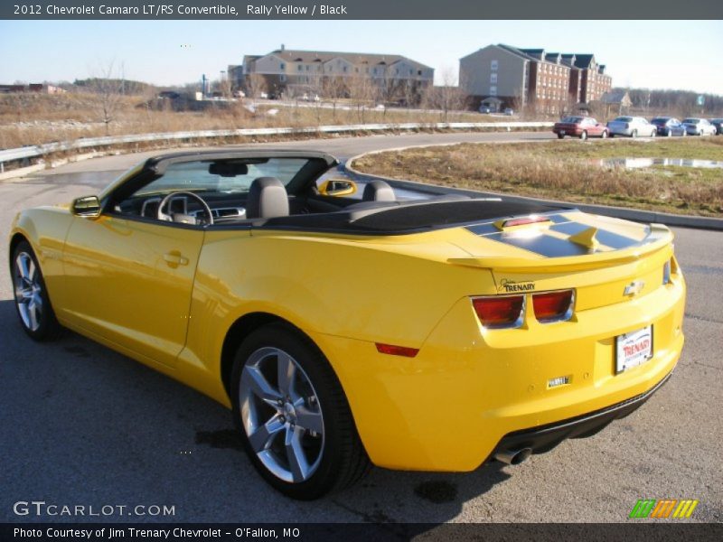 Rally Yellow / Black 2012 Chevrolet Camaro LT/RS Convertible