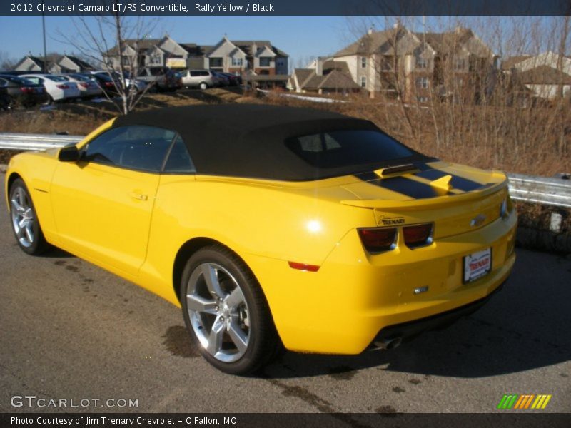 Rally Yellow / Black 2012 Chevrolet Camaro LT/RS Convertible