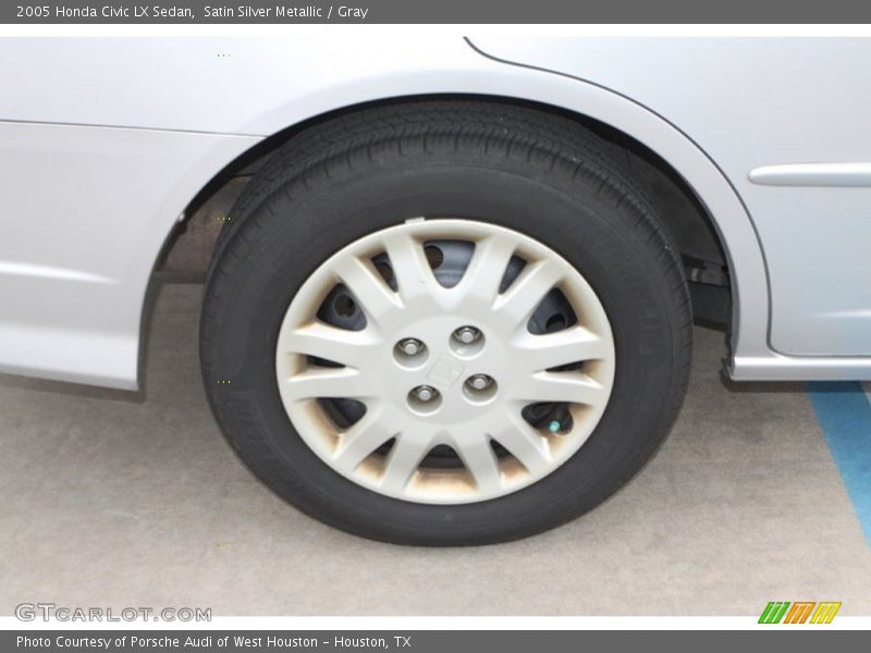 Satin Silver Metallic / Gray 2005 Honda Civic LX Sedan