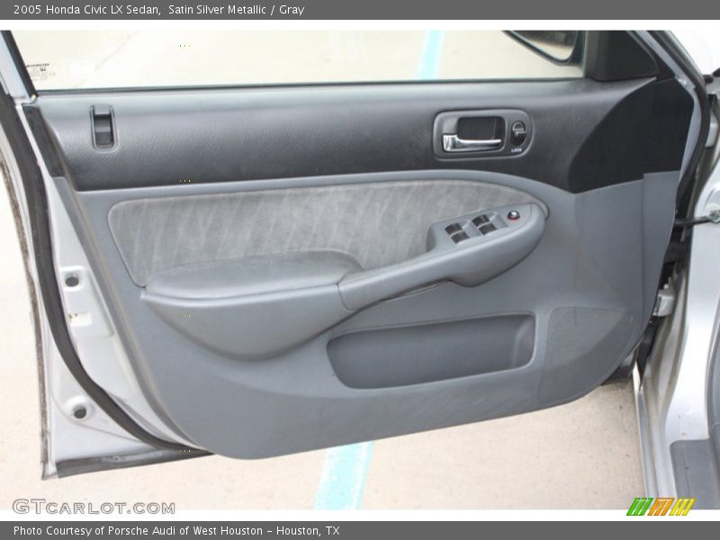 Satin Silver Metallic / Gray 2005 Honda Civic LX Sedan