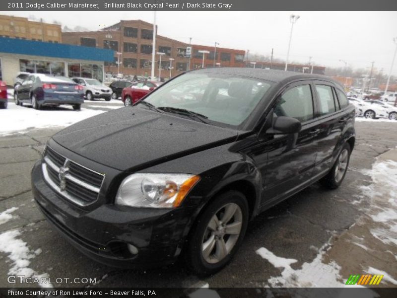 Brilliant Black Crystal Pearl / Dark Slate Gray 2011 Dodge Caliber Mainstreet