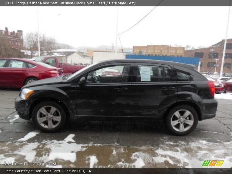 Brilliant Black Crystal Pearl / Dark Slate Gray 2011 Dodge Caliber Mainstreet
