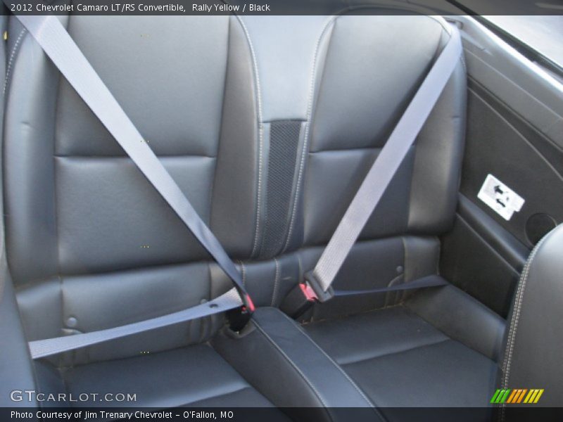 Rear Seat of 2012 Camaro LT/RS Convertible