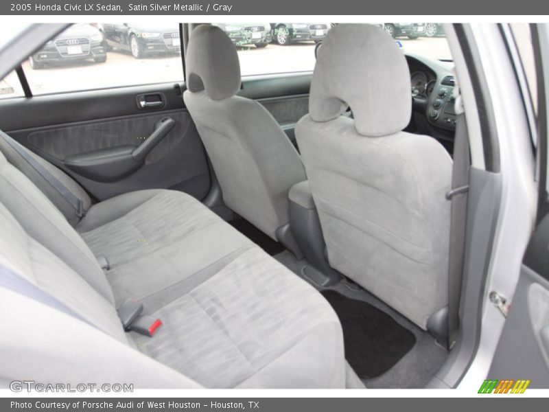 Satin Silver Metallic / Gray 2005 Honda Civic LX Sedan