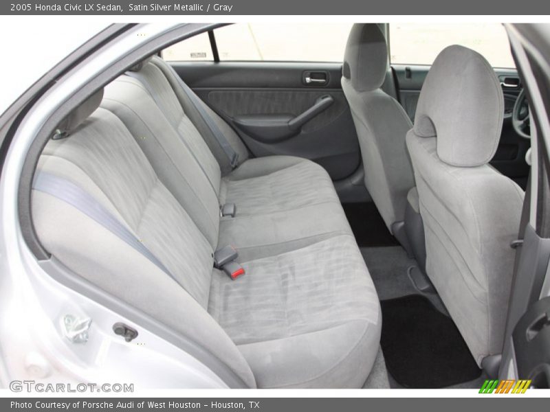 Satin Silver Metallic / Gray 2005 Honda Civic LX Sedan