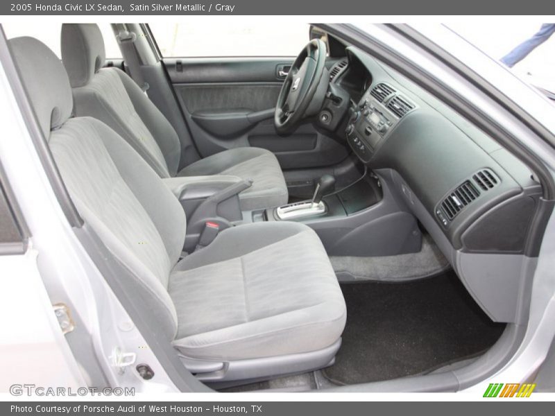 Satin Silver Metallic / Gray 2005 Honda Civic LX Sedan