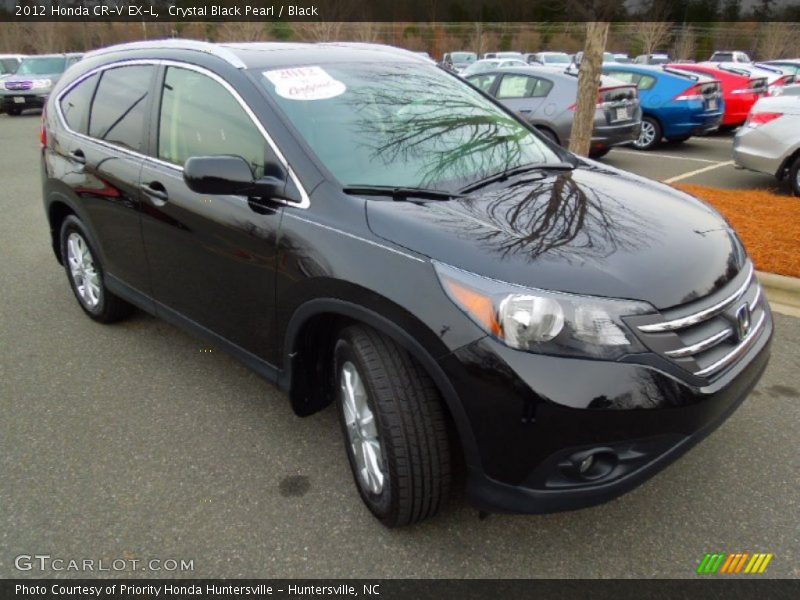 Crystal Black Pearl / Black 2012 Honda CR-V EX-L