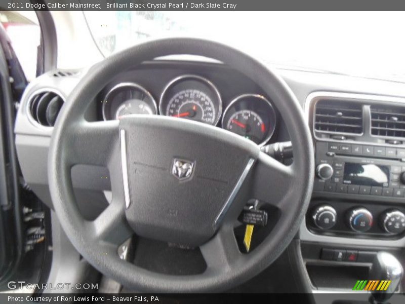Brilliant Black Crystal Pearl / Dark Slate Gray 2011 Dodge Caliber Mainstreet
