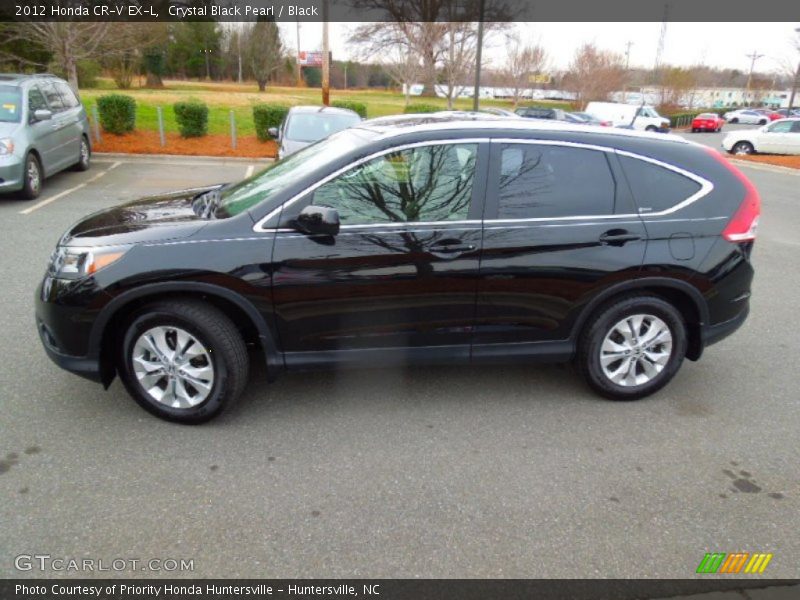 Crystal Black Pearl / Black 2012 Honda CR-V EX-L