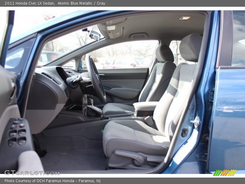 Atomic Blue Metallic / Gray 2011 Honda Civic LX Sedan