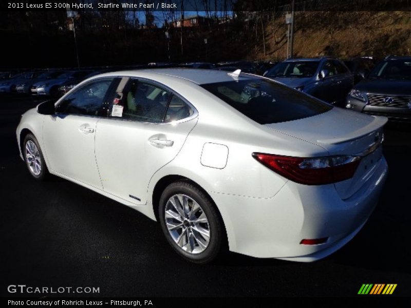 Starfire White Pearl / Black 2013 Lexus ES 300h Hybrid