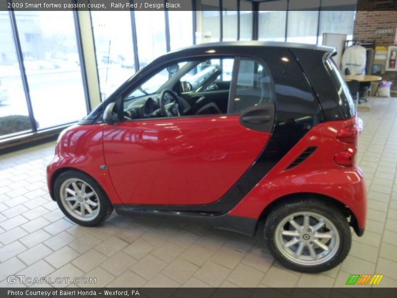 Rally Red / Design Black 2009 Smart fortwo passion coupe