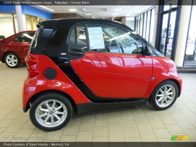 Rally Red / Design Black 2009 Smart fortwo passion coupe