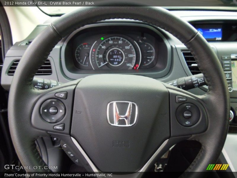 Crystal Black Pearl / Black 2012 Honda CR-V EX-L
