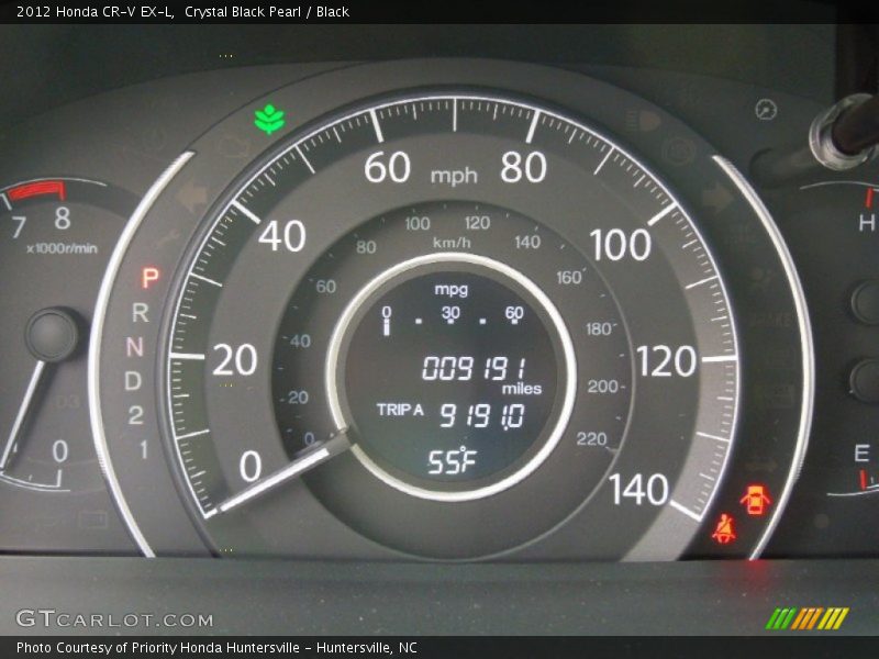 Crystal Black Pearl / Black 2012 Honda CR-V EX-L