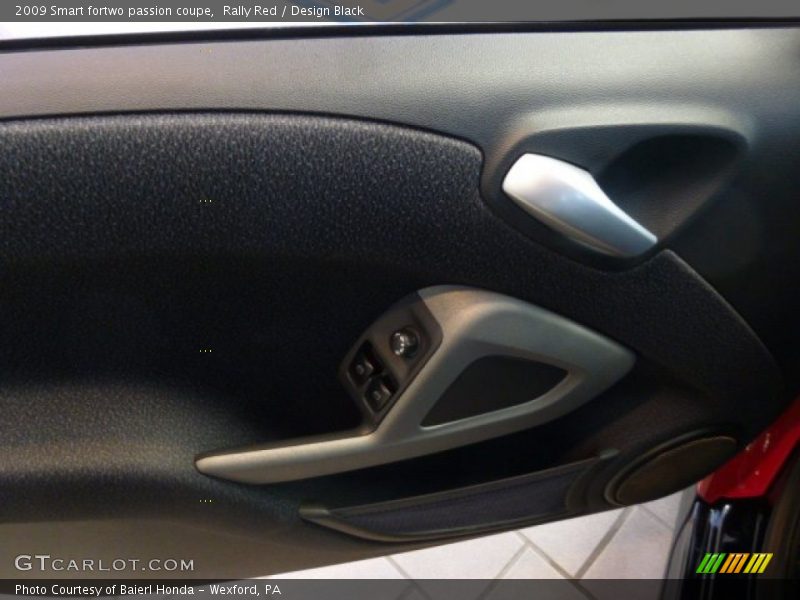 Rally Red / Design Black 2009 Smart fortwo passion coupe