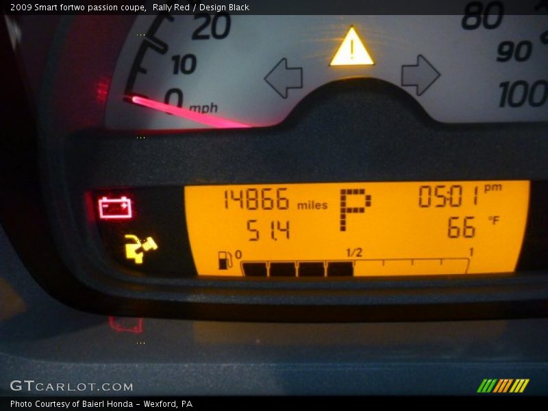 Rally Red / Design Black 2009 Smart fortwo passion coupe