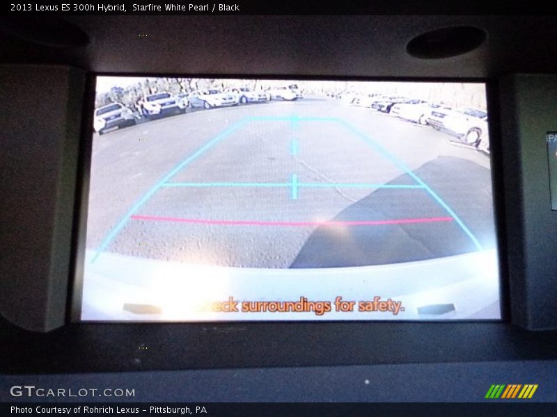 Starfire White Pearl / Black 2013 Lexus ES 300h Hybrid