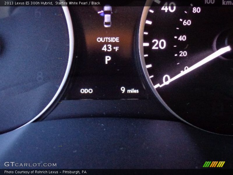 Starfire White Pearl / Black 2013 Lexus ES 300h Hybrid