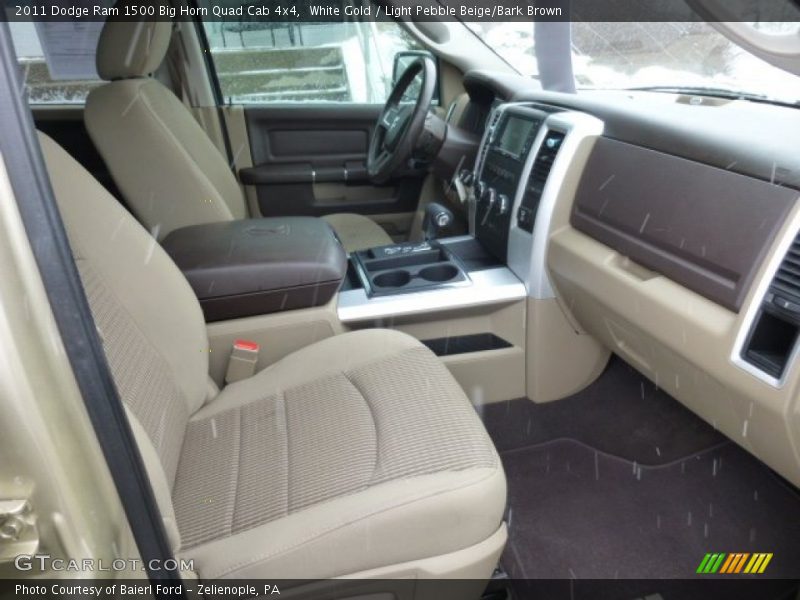 White Gold / Light Pebble Beige/Bark Brown 2011 Dodge Ram 1500 Big Horn Quad Cab 4x4