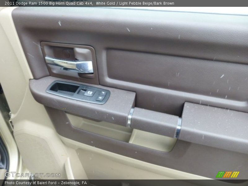 White Gold / Light Pebble Beige/Bark Brown 2011 Dodge Ram 1500 Big Horn Quad Cab 4x4