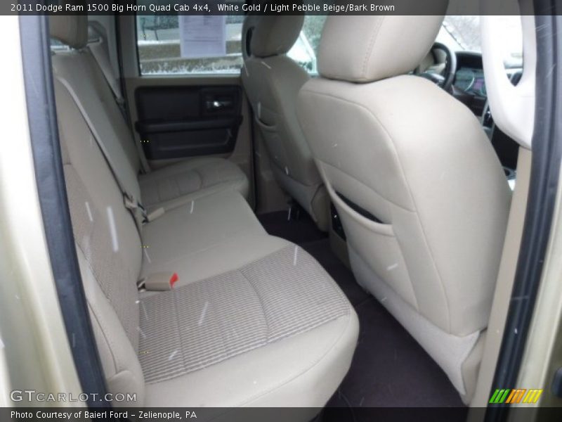 White Gold / Light Pebble Beige/Bark Brown 2011 Dodge Ram 1500 Big Horn Quad Cab 4x4