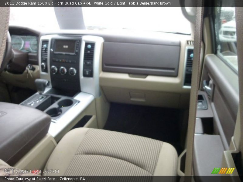 White Gold / Light Pebble Beige/Bark Brown 2011 Dodge Ram 1500 Big Horn Quad Cab 4x4