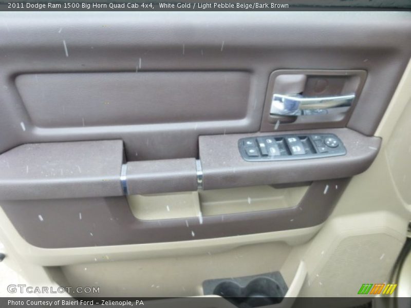 White Gold / Light Pebble Beige/Bark Brown 2011 Dodge Ram 1500 Big Horn Quad Cab 4x4
