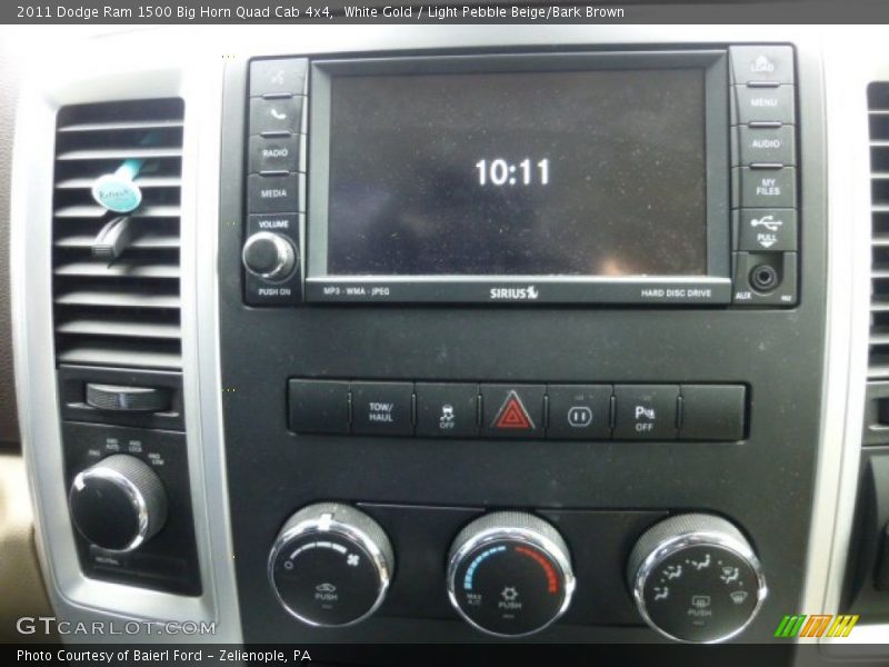 White Gold / Light Pebble Beige/Bark Brown 2011 Dodge Ram 1500 Big Horn Quad Cab 4x4