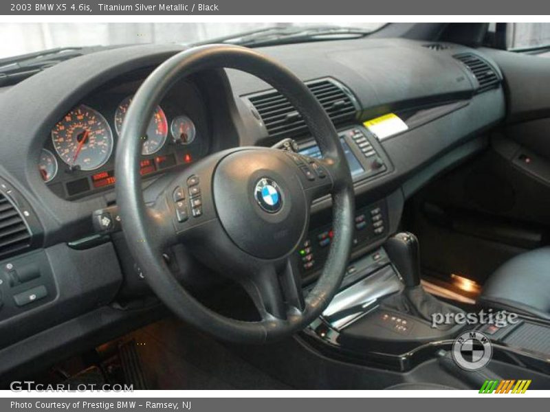 Titanium Silver Metallic / Black 2003 BMW X5 4.6is