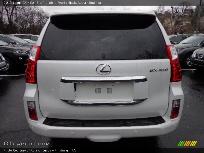 Starfire White Pearl / Black/Auburn Bubinga 2013 Lexus GX 460