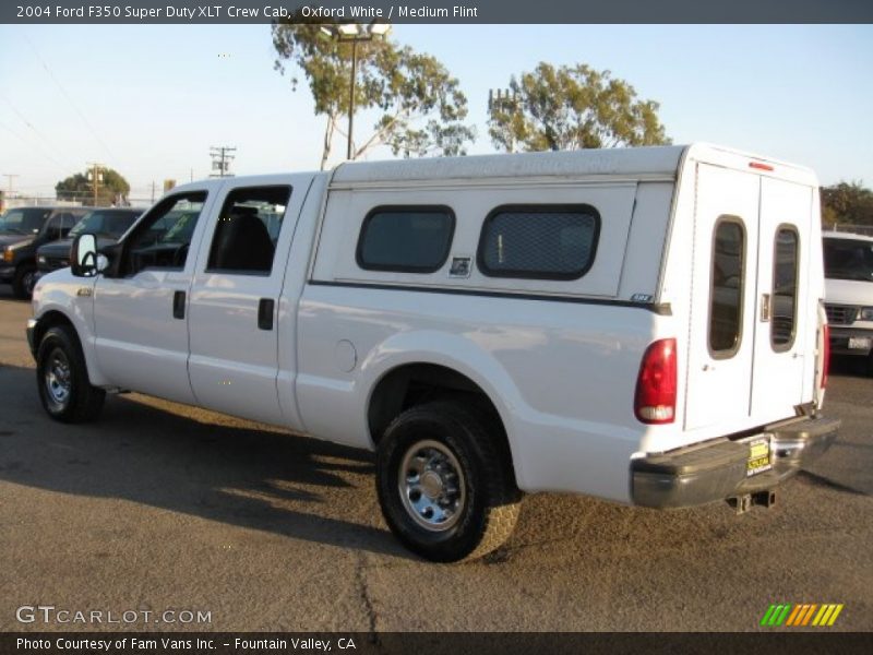 Oxford White / Medium Flint 2004 Ford F350 Super Duty XLT Crew Cab